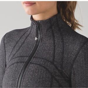 Lululemon Define Jacket in Herringbone Gray